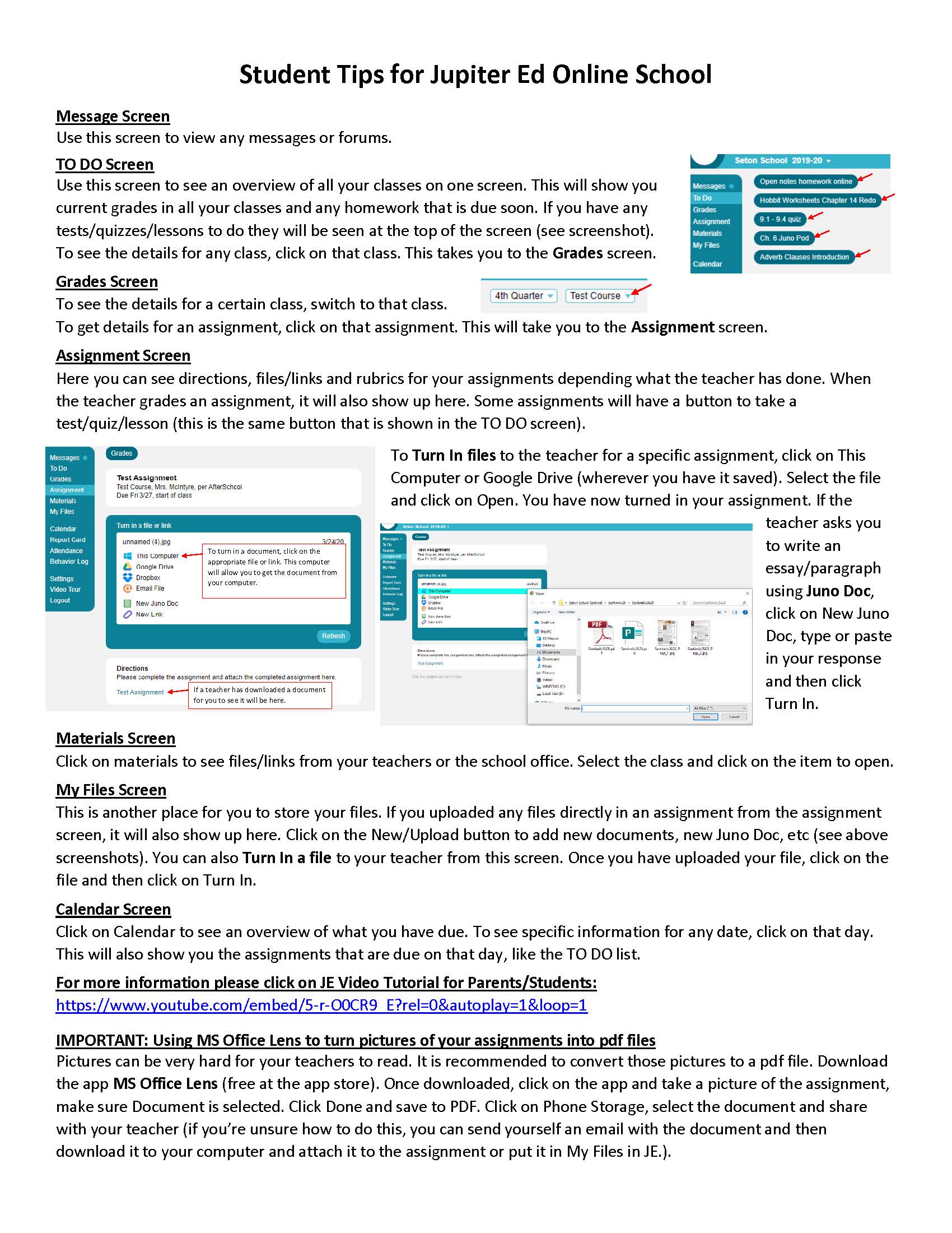 Jupiter Ed Tips for Students