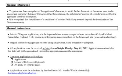 2025 Colonel P. Scholarship