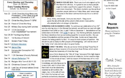 Seton School Sentinel – Nov 21, 2024