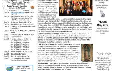 Seton School Sentinel – December 12, 2024