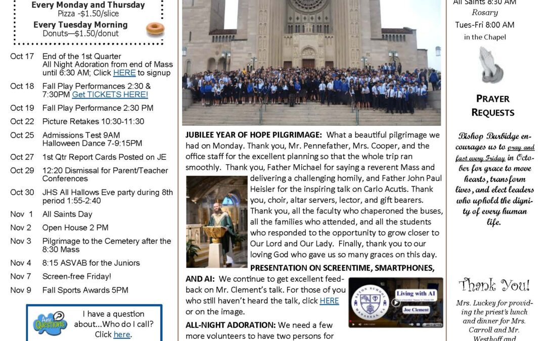 The Sentinel – October 16, 2025