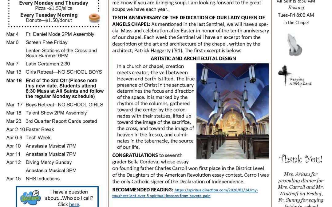 The Sentinel – February 26, 2026