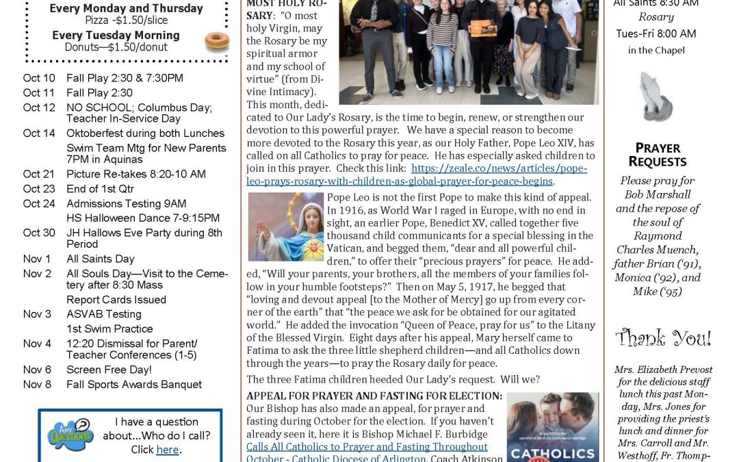 The Sentinel – October 8, 2026